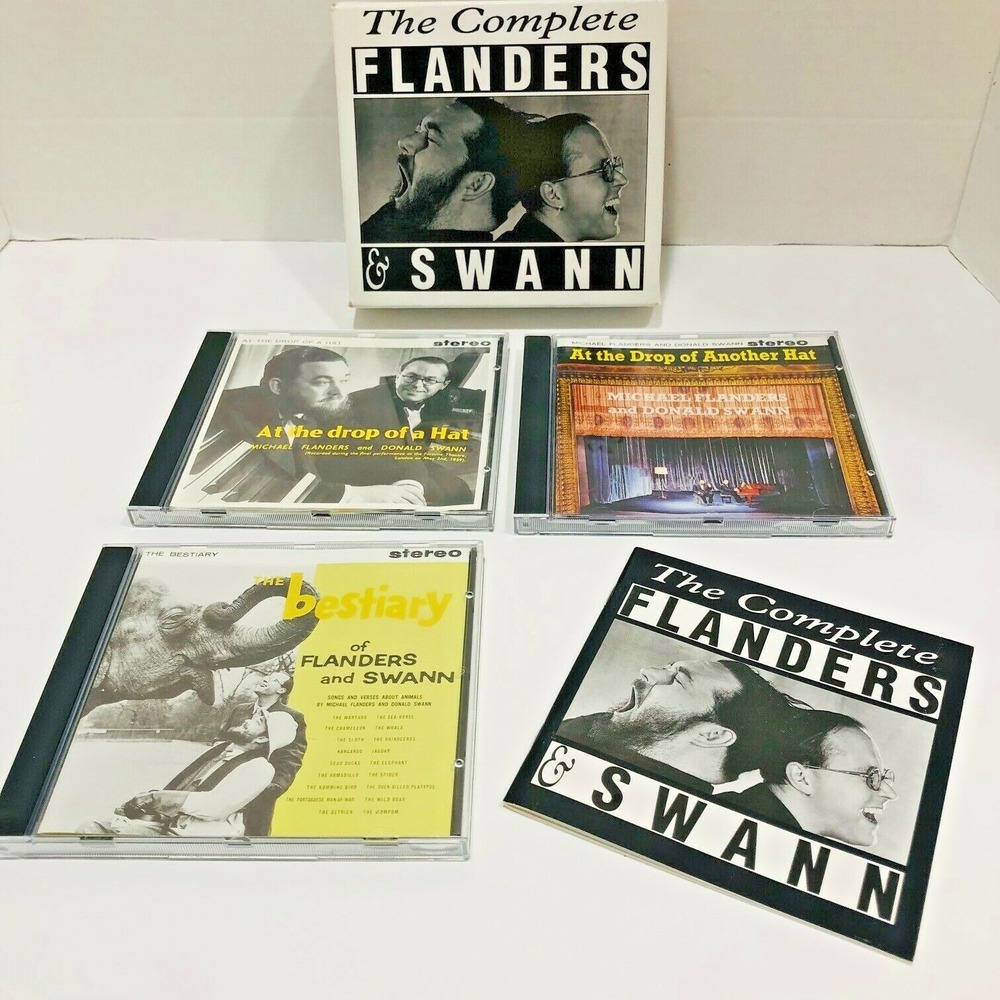 Flanders & Swann Box CD Set Complete Booklet 3 Discs‎ British VTG Drop Of A Hat